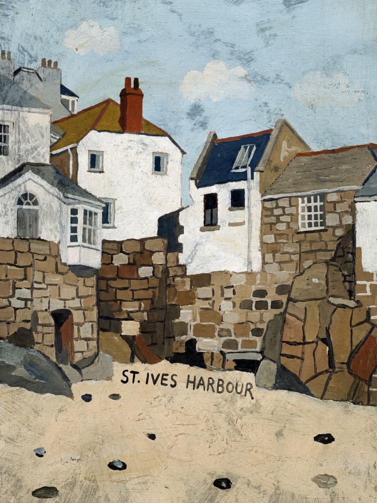 St Ives Harbour Beach by Dan Hobday — canvas wall art