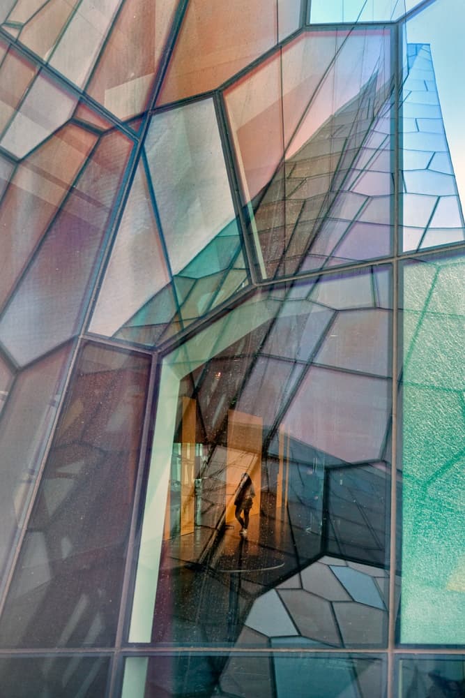 Geometric Glass Reflections by Jure Kravanja — canvas wall art