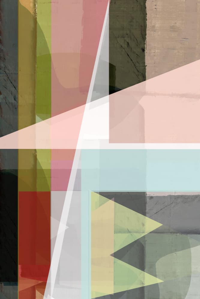 Abstract Geometric Layers by cartissi — canvas wall art