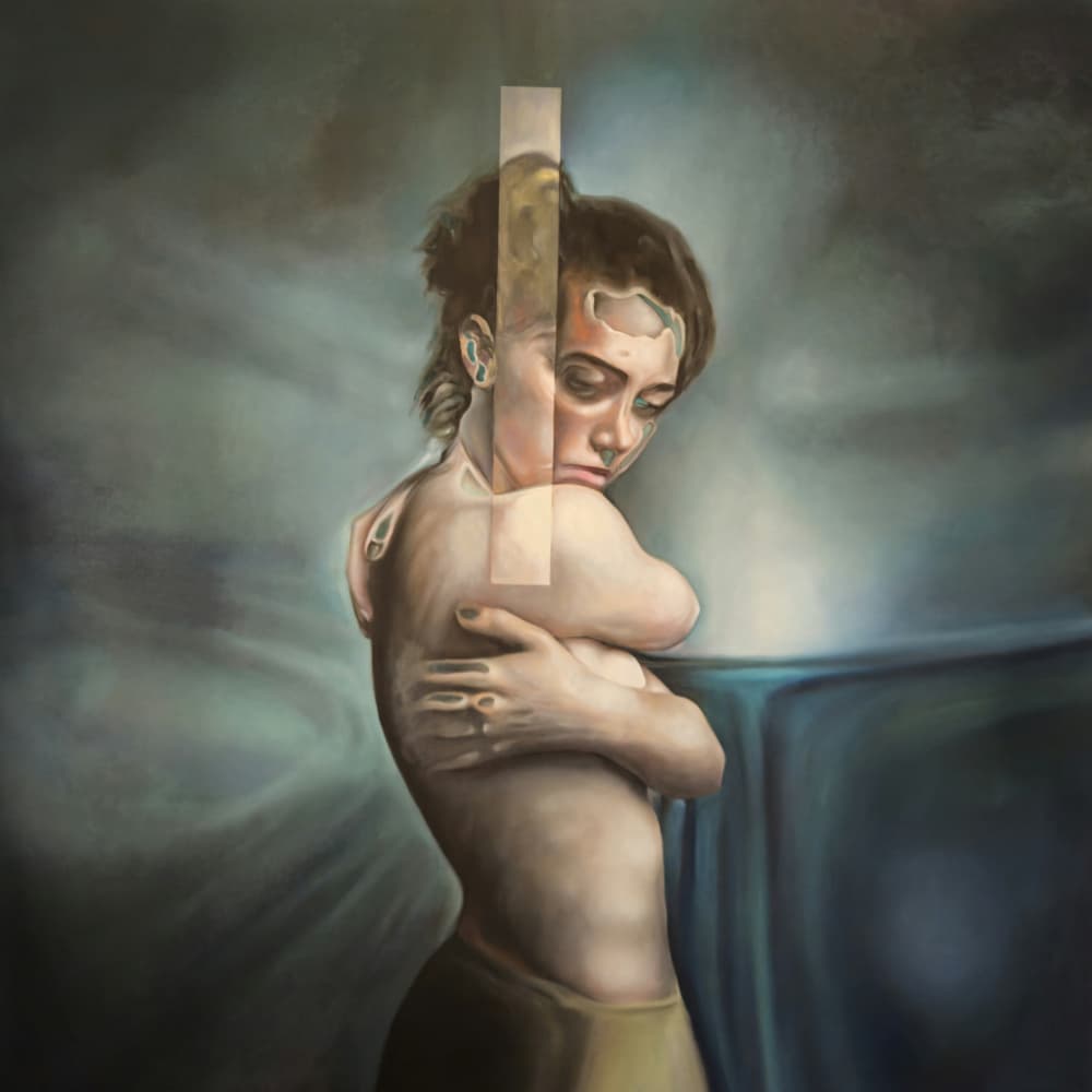 Pensive Woman Portrait by Stefano Mazzolini — canvas wall art