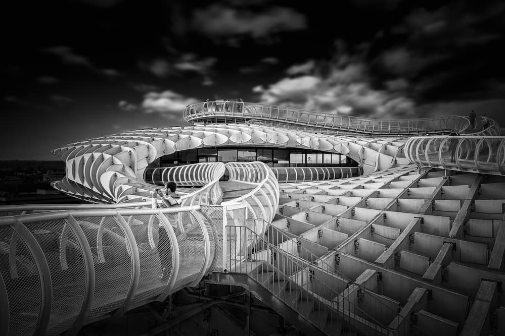Seville Geometric Architecture by Alessio Forlano — canvas wall art