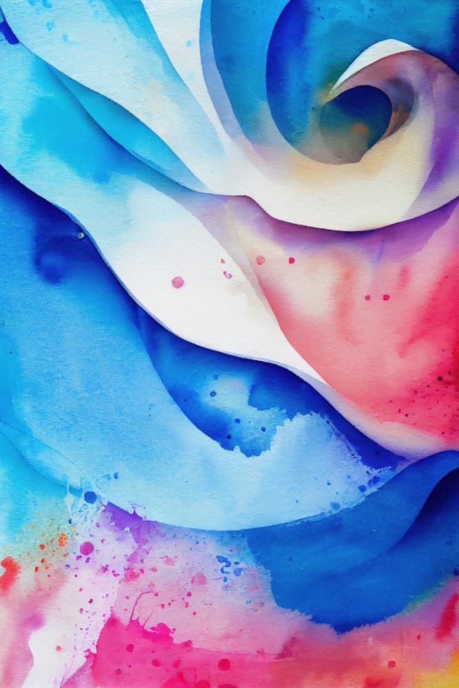 Vibrant Fluid Abstract by Mauro — canvas wall art