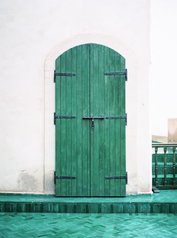 Marrakesh Green Door by Raisa Zwart — canvas wall art