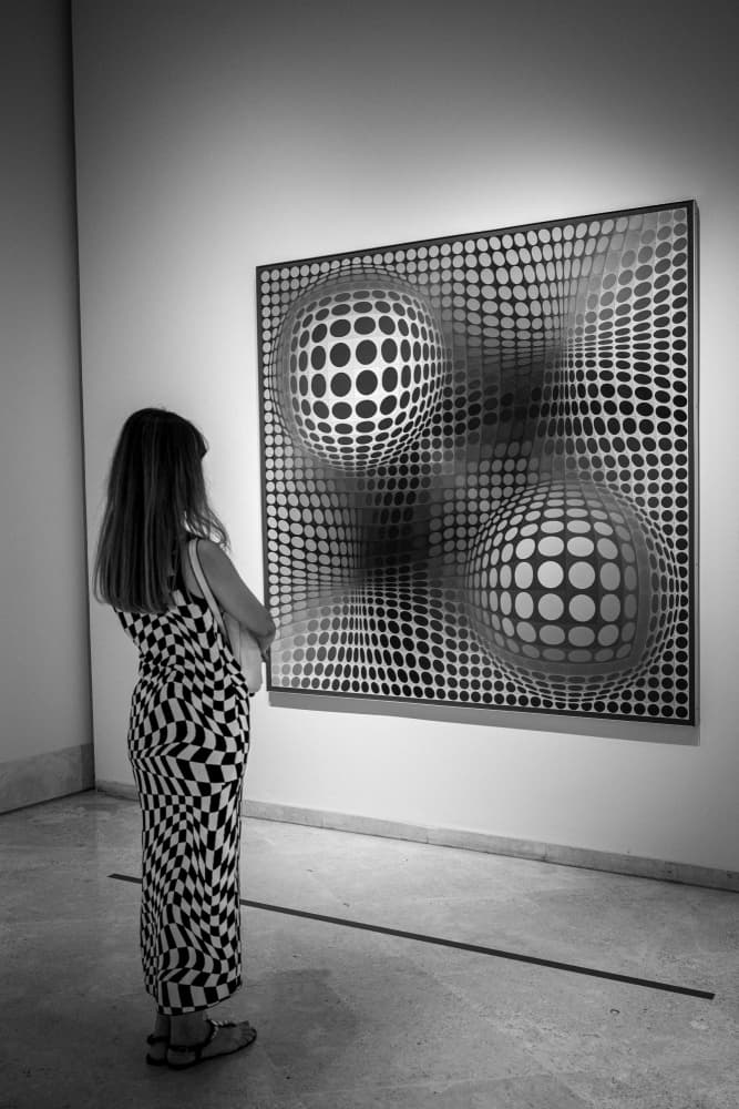 Optical Illusion Gaze by Fernando Silveira — canvas wall art