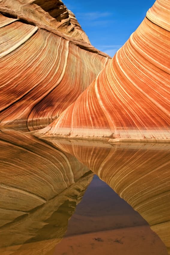 Wavy Sandstone Reflection by Nanouk el Gamal - Wijchers — canvas wall art