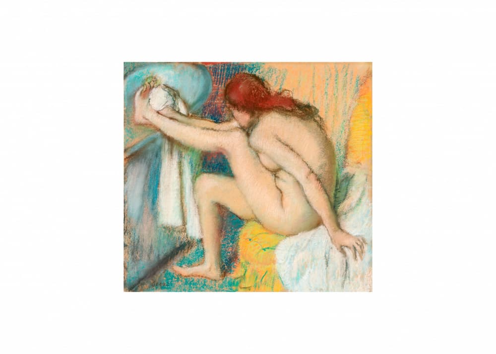 Woman Drying Her Foot by Edgar Degas — canvas wall art