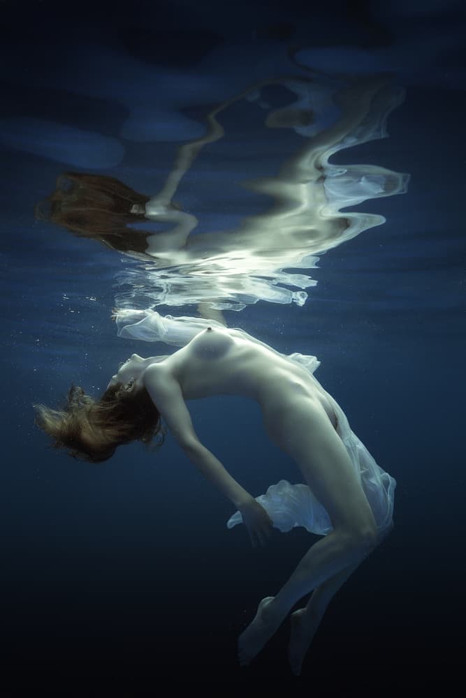 Underwater Nude Form by Dmitry Frizel — canvas wall art