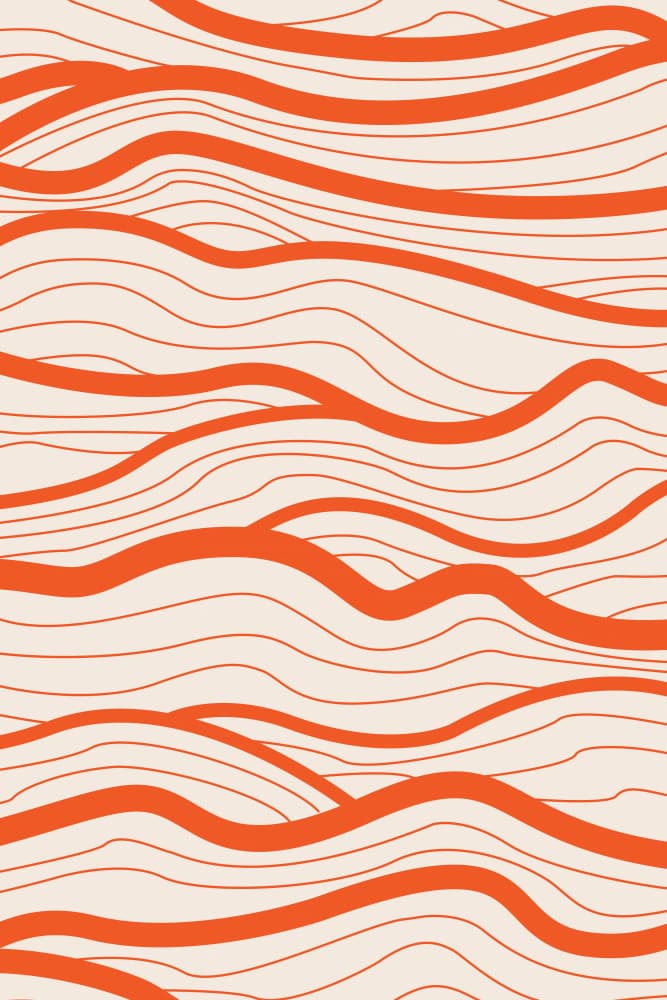 Warm Wavy Pattern by Karen Menzenbach — canvas wall art