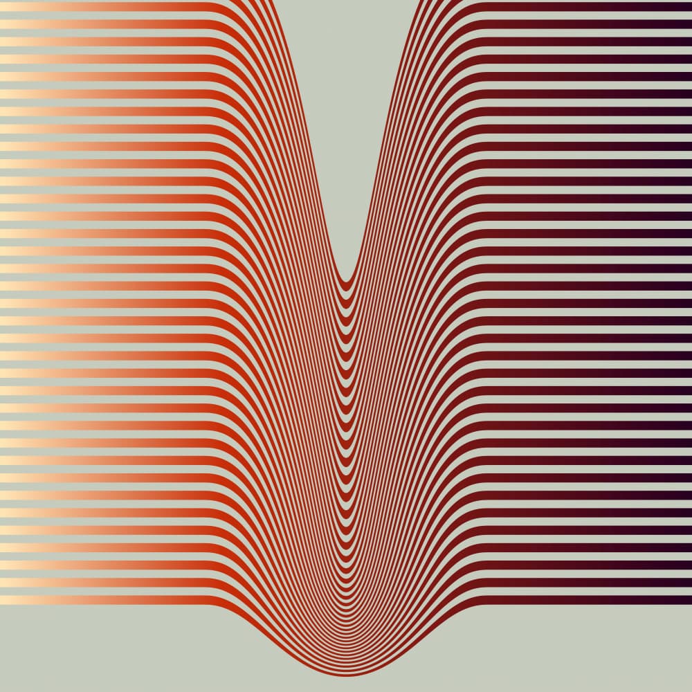 Flowing Gradient Lines by Angelo Cerantola — canvas wall art