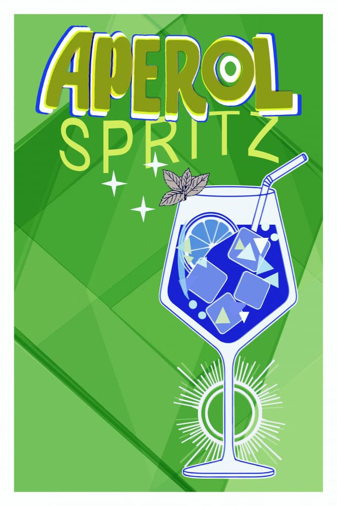Vibrant Blue Spritz by casa cartissi — canvas wall art