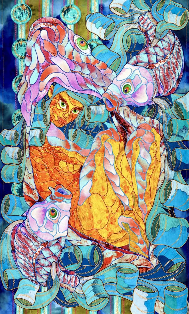 Vibrant Aquatic Fantasy by Kostyantin Malginov — canvas wall art