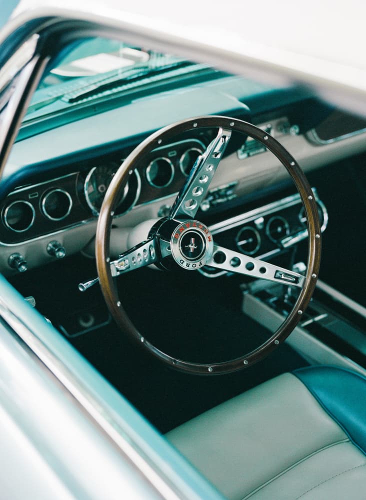 Vintage Car Interior by Bethany Young — canvas wall art