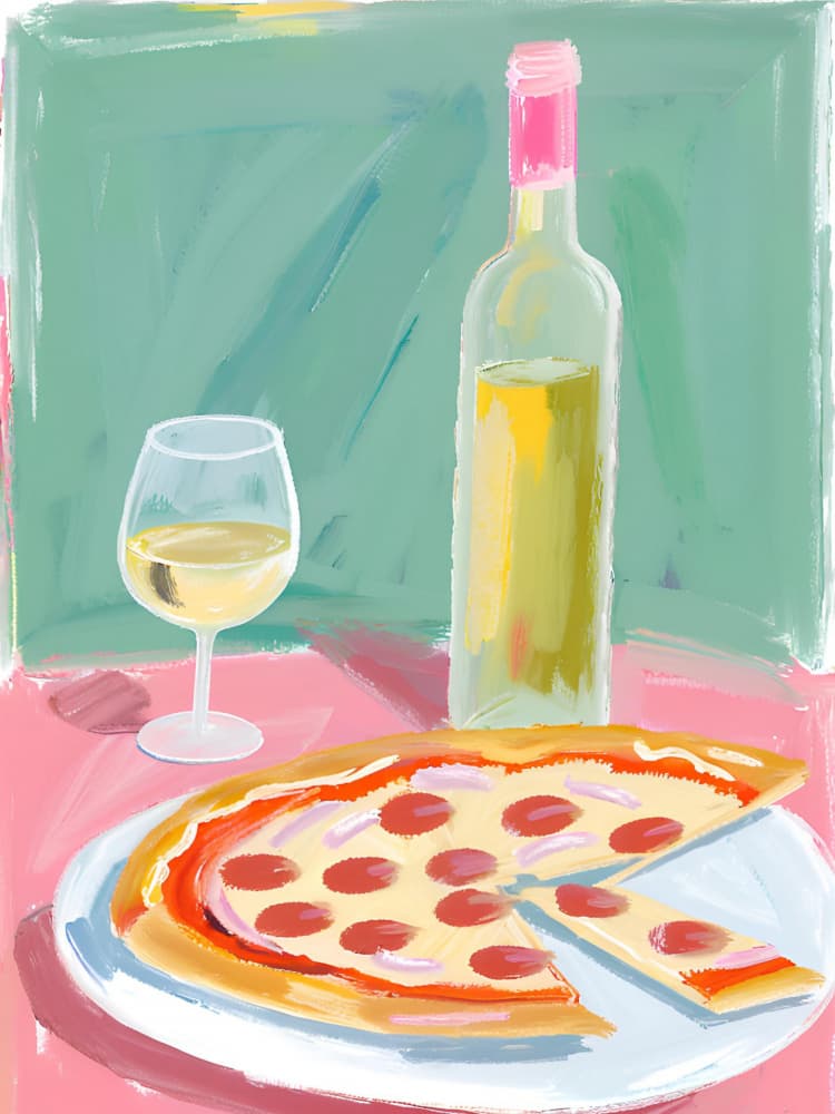 Pepperoni Pizza Wine