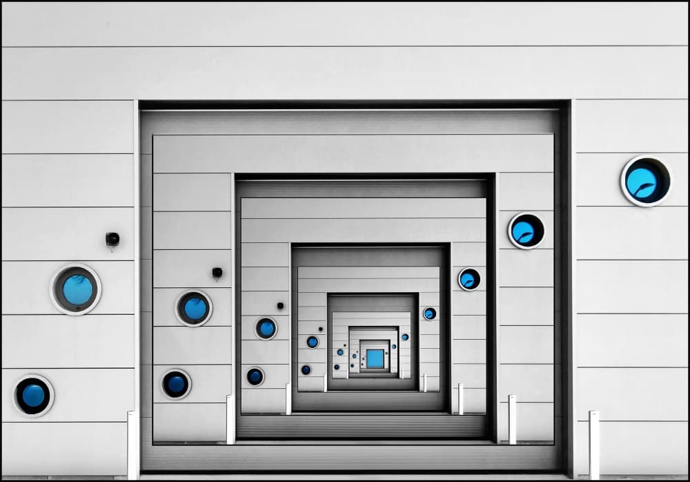 Modern Geometric Portal by Henk van Maastricht — canvas wall art