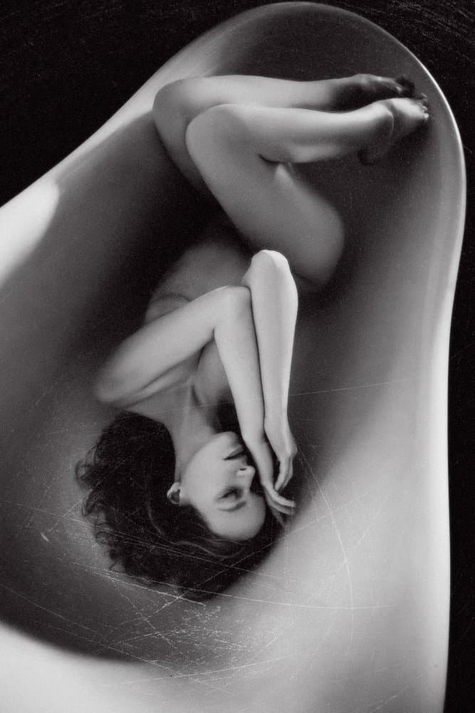 Elegant Bath Figure by Ruslan Bolgov — canvas wall art