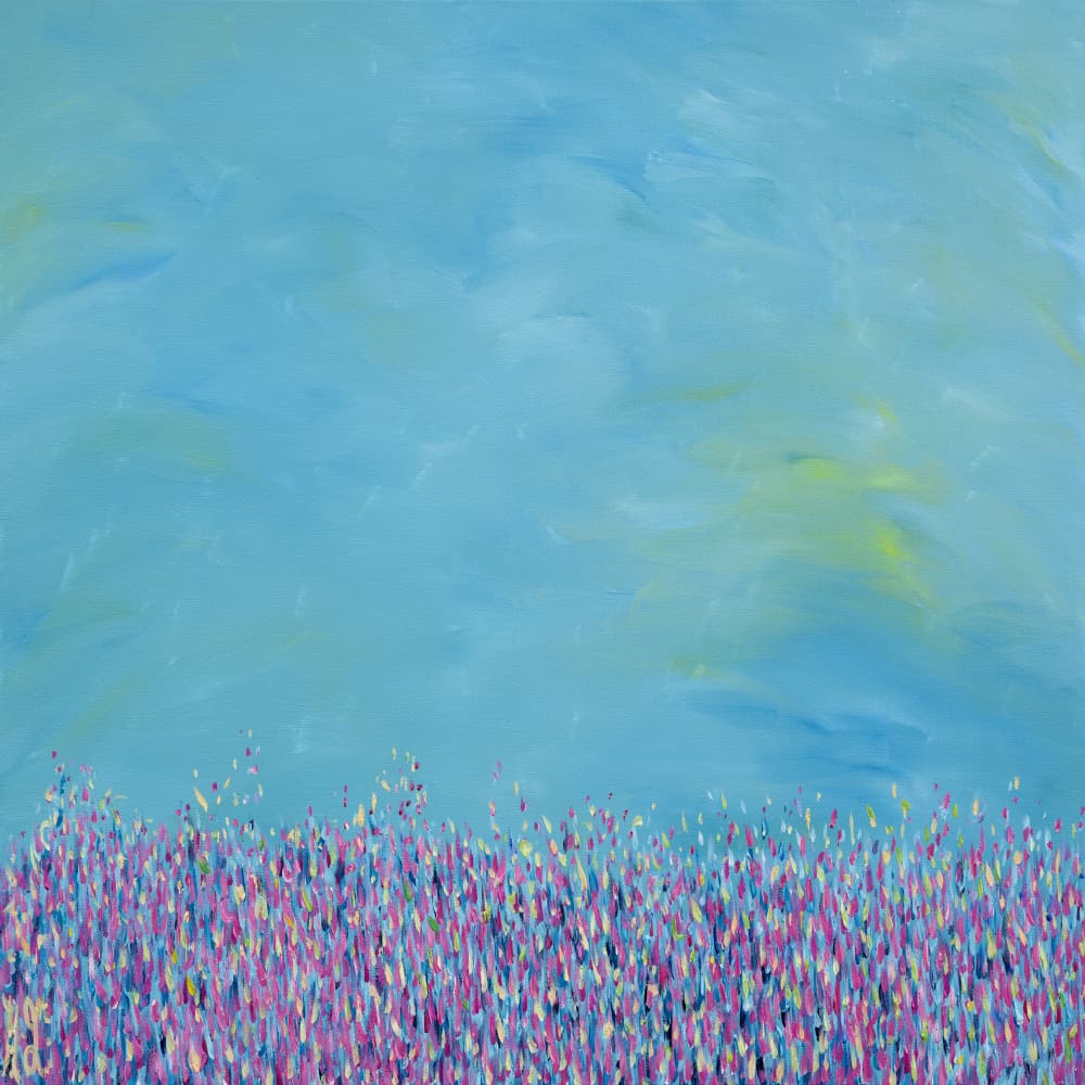 Land of Clear Blue by Helen Joynson — canvas wall art