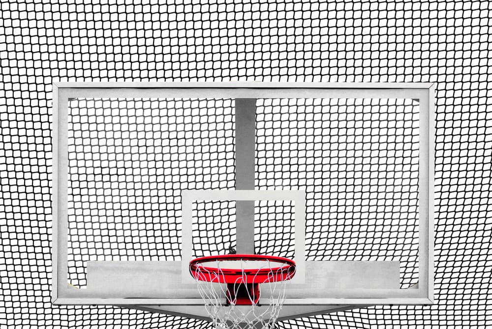 Modern Basketball Geometry by Hans-Wolfgang Hawerkamp — canvas wall art