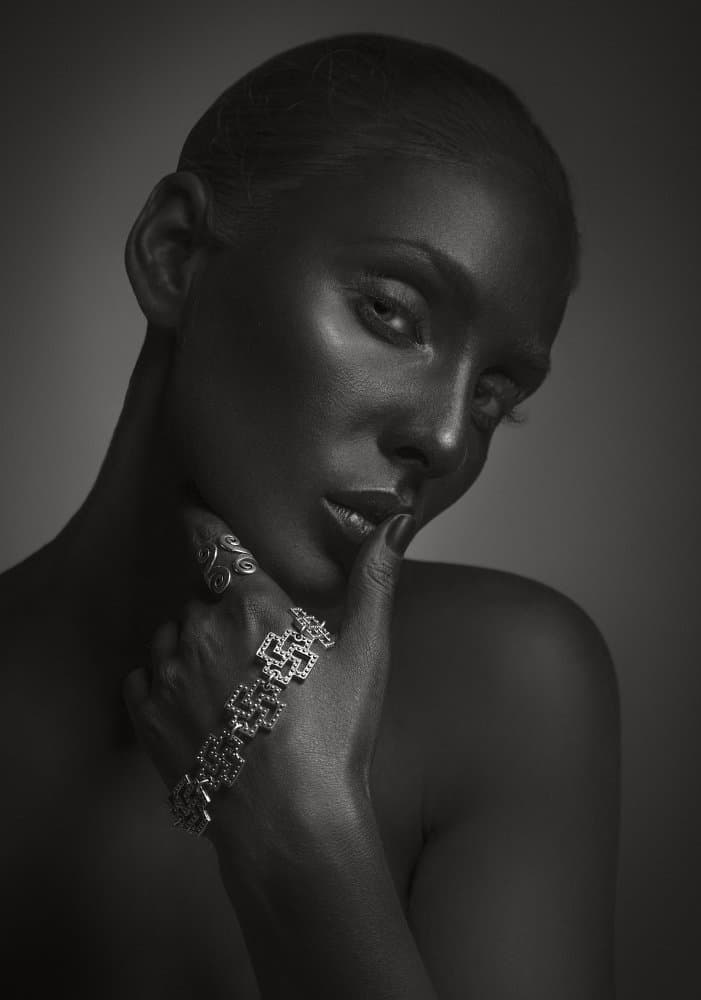 Elegant Dark Beauty by Mark Nazarov — canvas wall art