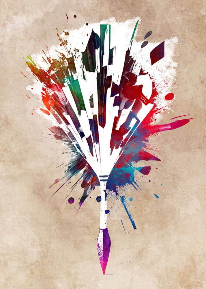 Vibrant Artistic Splash by Justyna Jaszke — canvas wall art