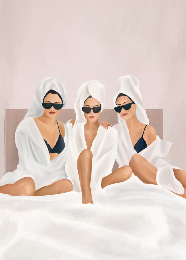 Stylish Spa Day by Flow Line — canvas wall art