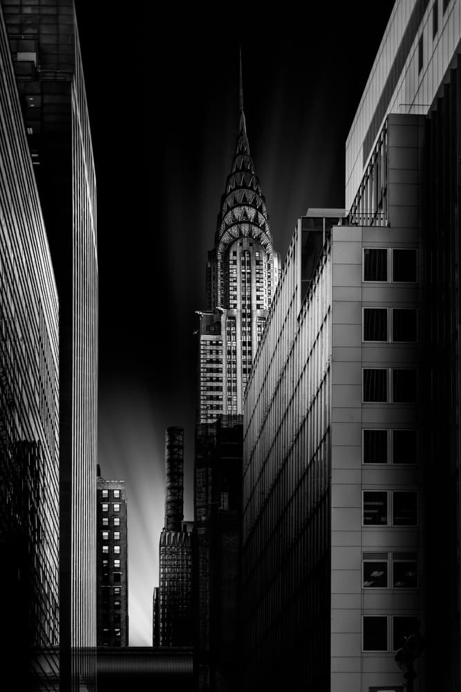 Iconic Chrysler Building Night by Jorge Ruiz Dueso — canvas wall art