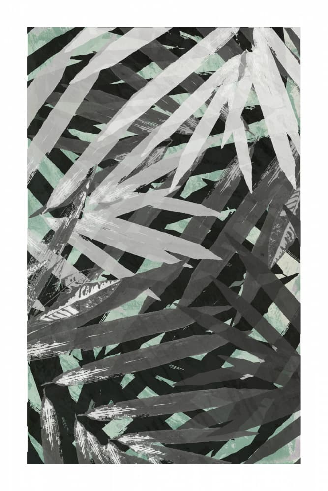 Abstract Palm Leaves by cartissi — canvas wall art