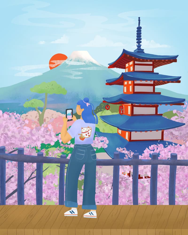 Japan by Petra Lizde — canvas wall art