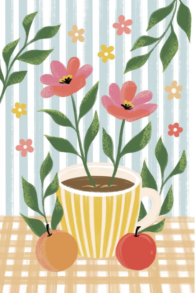 Cozy Coffee Morning by Martina — canvas wall art