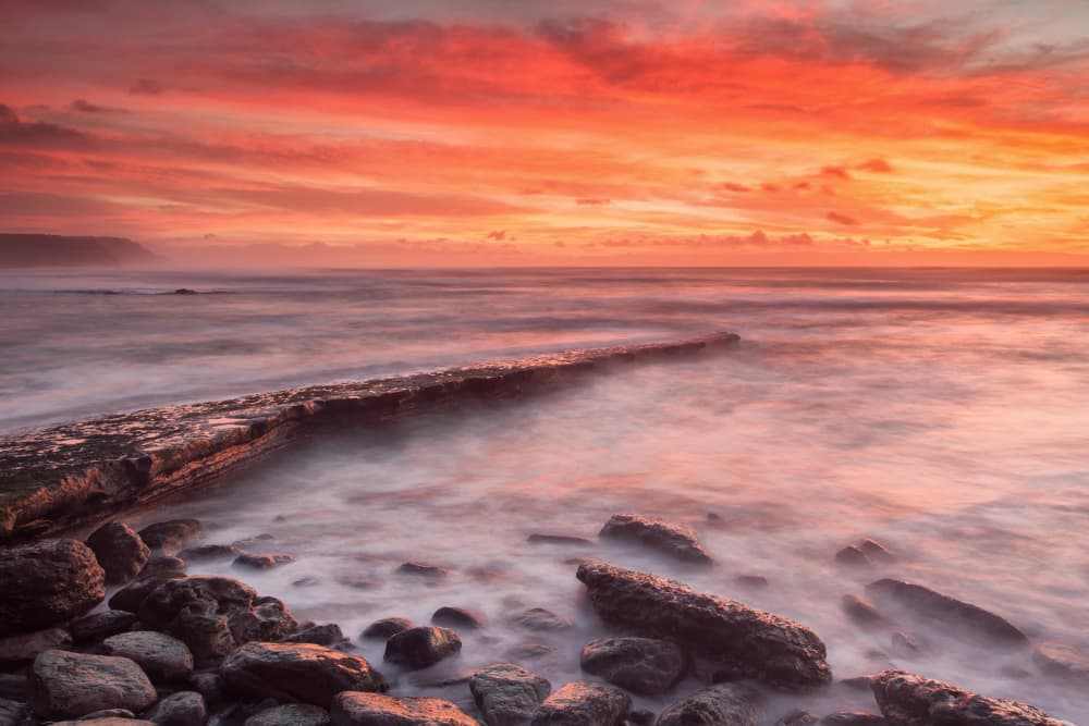 Vibrant Coastal Sunset by Alvaro Roxo — canvas wall art