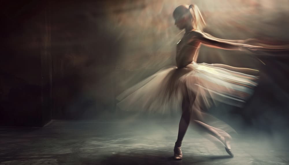 Graceful Ballet Motion by DDiArte — canvas wall art