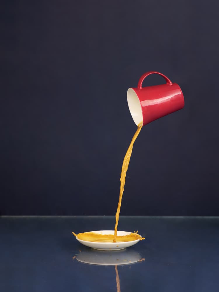 Dynamic Coffee Pour by Michael Allmaier — canvas wall art