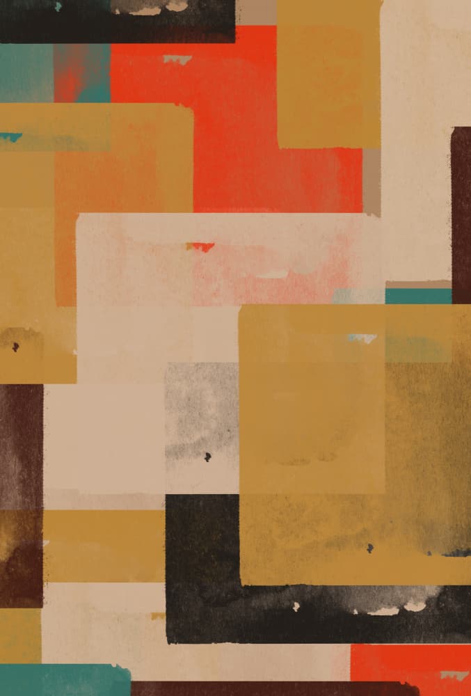 Layered Vibrance by THE MIUUS STUDIO — canvas wall art