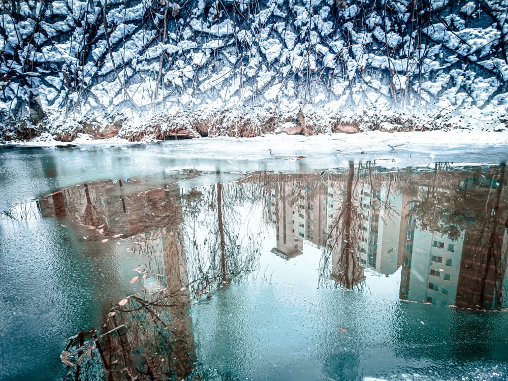 Surreal reflection of our place by YoungIl Kim — canvas wall art