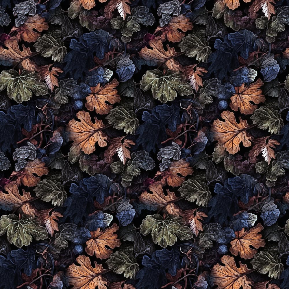 Moody Autumn Foliage by Justyna Jaszke — canvas wall art