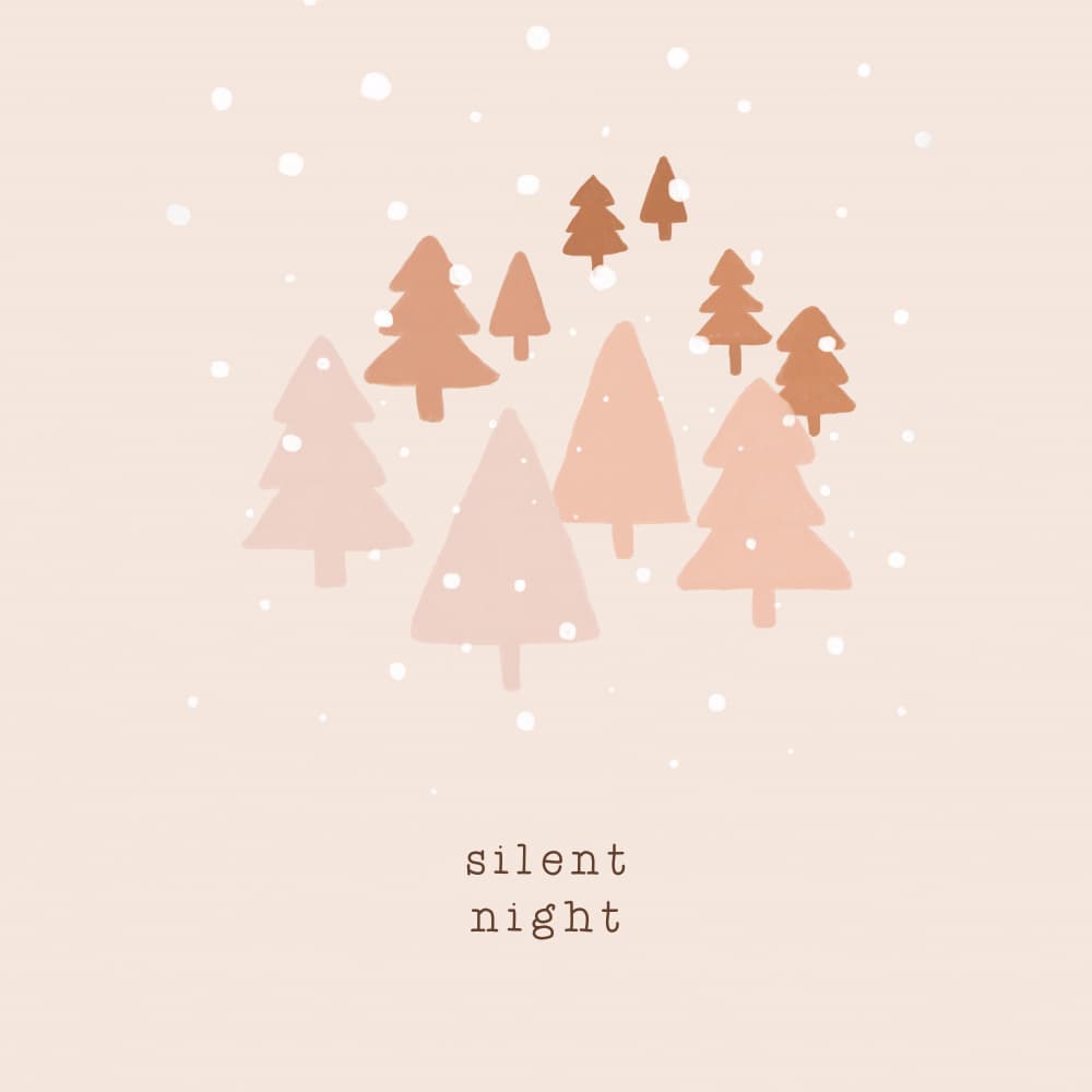 Silent Night Forest by Orara Studio — canvas wall art
