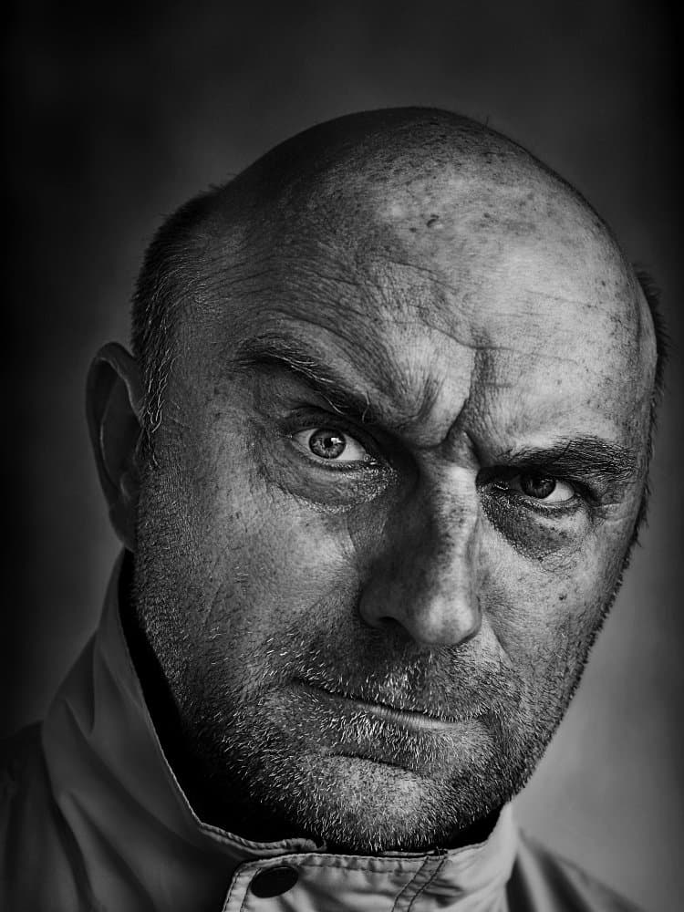 Intense Gaze Portrait by Nicoleta Gabor — canvas wall art