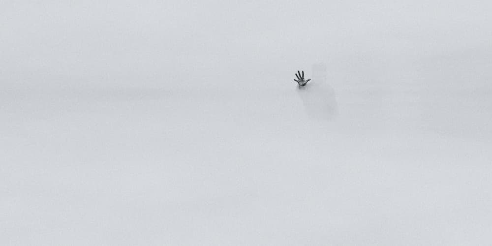 Reaching Hand In Snow by Leif Løndal — canvas wall art