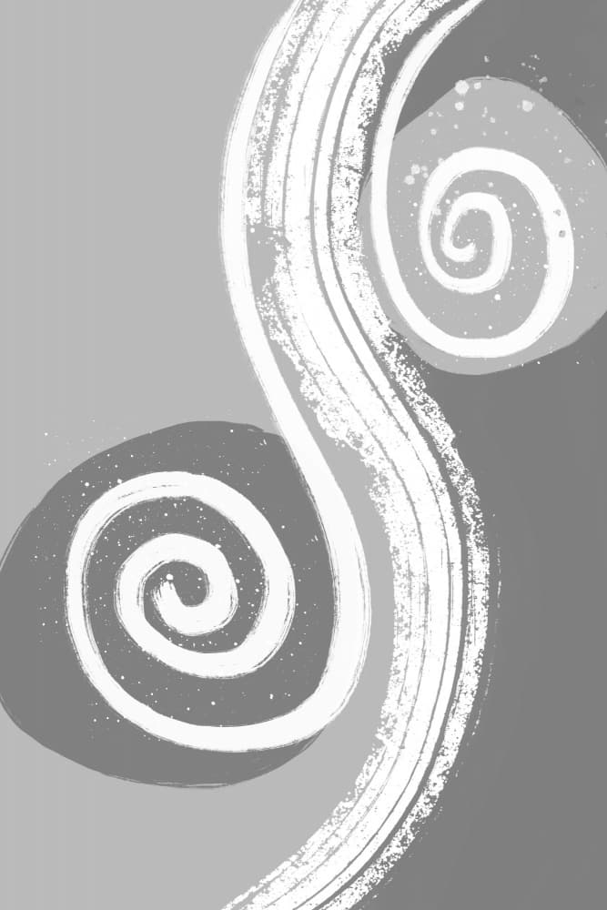 Fluid Gray Swirls by Melanie Viola — canvas wall art