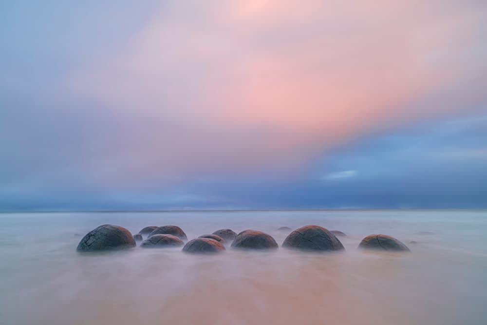Serene Coastal Boulders by Hua Zhu — canvas wall art