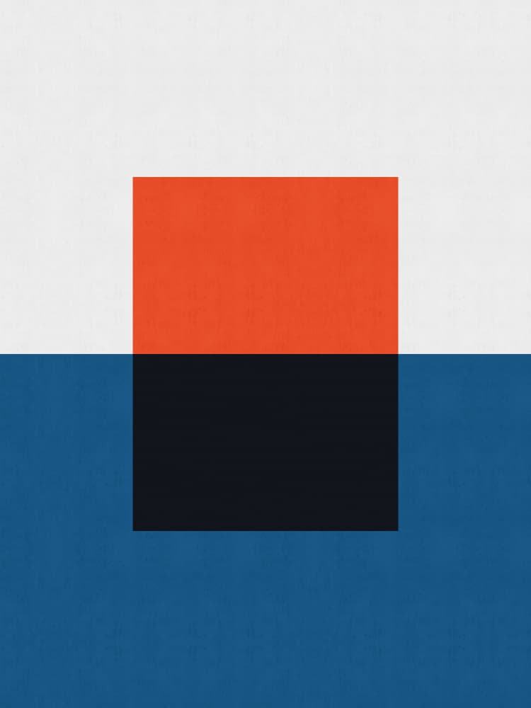 Geometric Color Blocks by Vitor Costa — canvas wall art