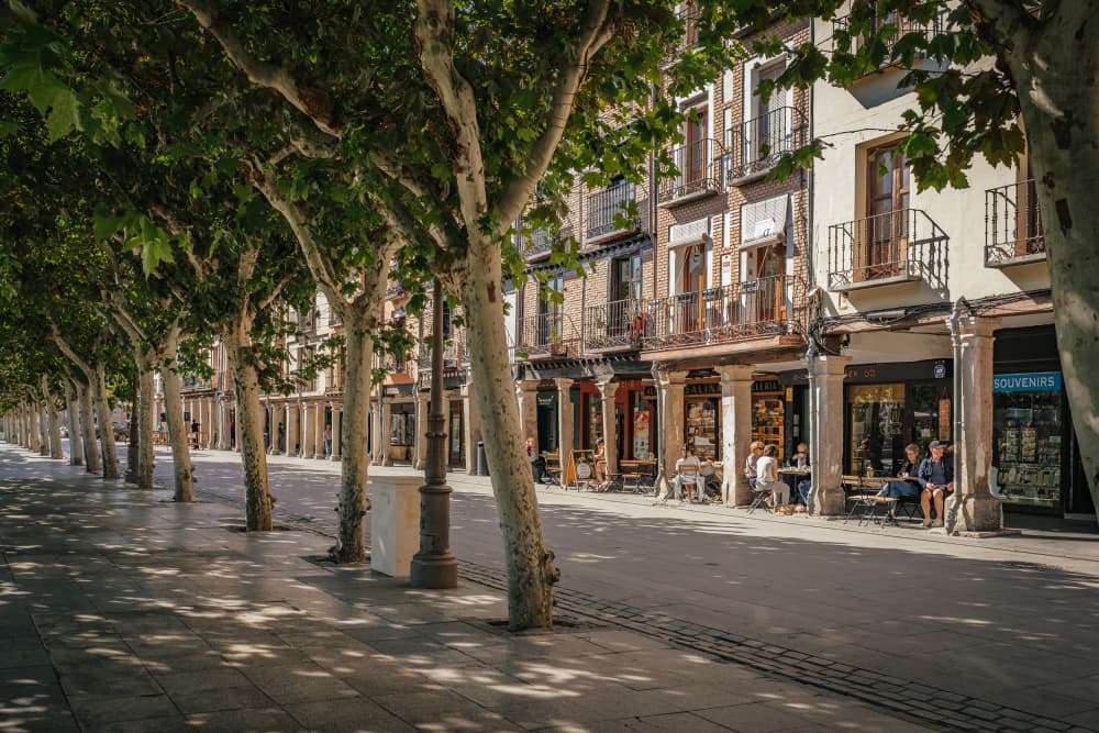Sunny European Promenade by Aimee Giles — canvas wall art