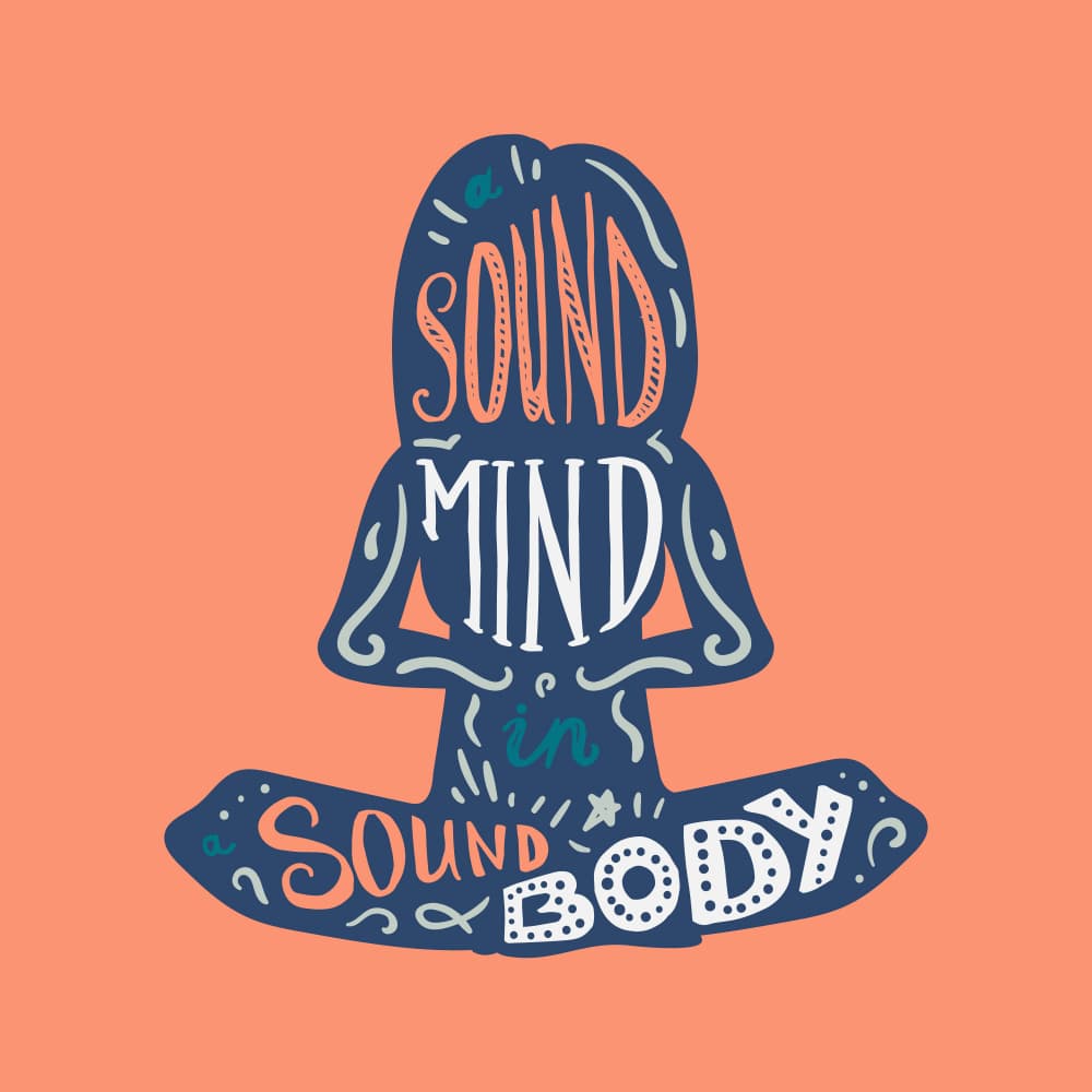Sound Mind Sound Body by Marika Barsrsind — canvas wall art