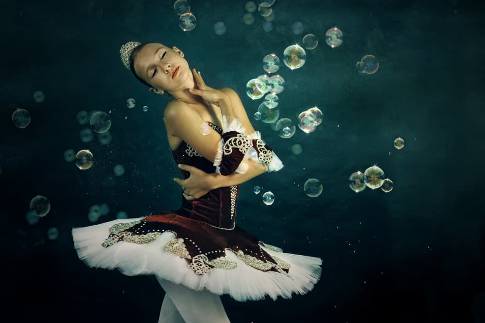 Underwater Ballerina Dream by Adela  Lia Rusu — canvas wall art