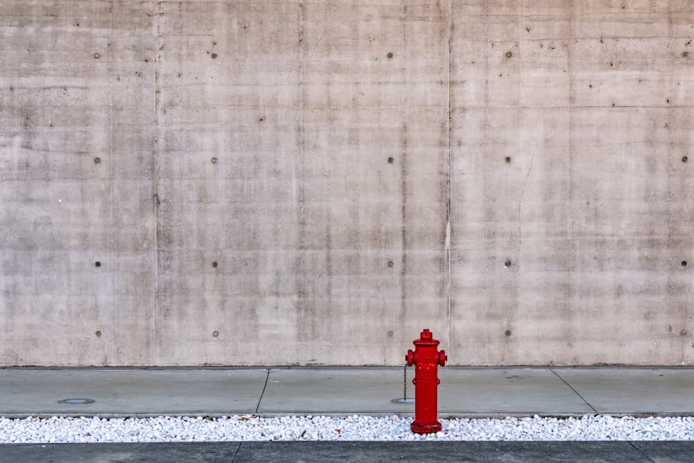 Bold Red Hydrant by Franco Tessarolo — canvas wall art
