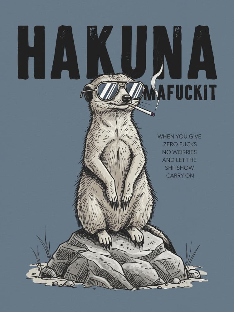 Cool Smoking Meerkat by Andreas Magnusson — canvas wall art