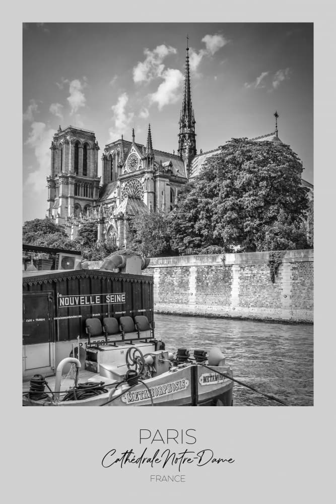 Notre Dame River Seine by Melanie Viola — canvas wall art