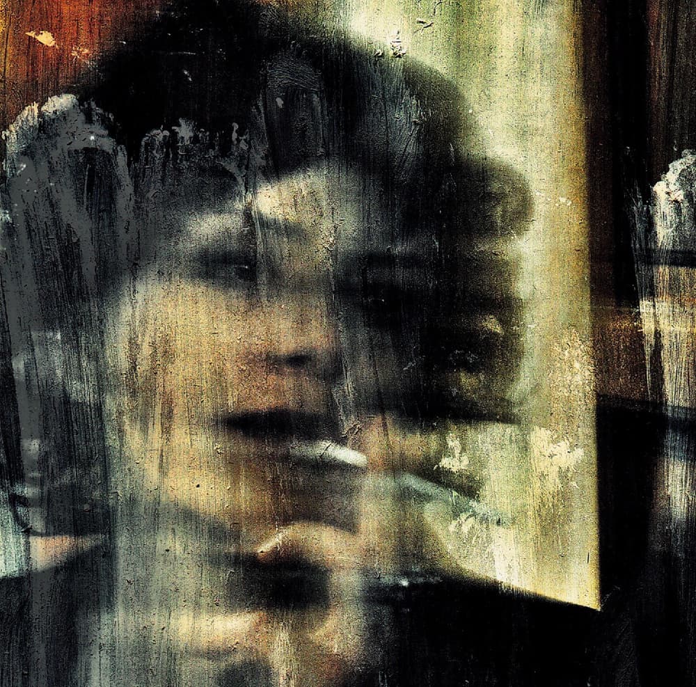 Moody Smoker Portrait by Dalibor Davidovic — canvas wall art