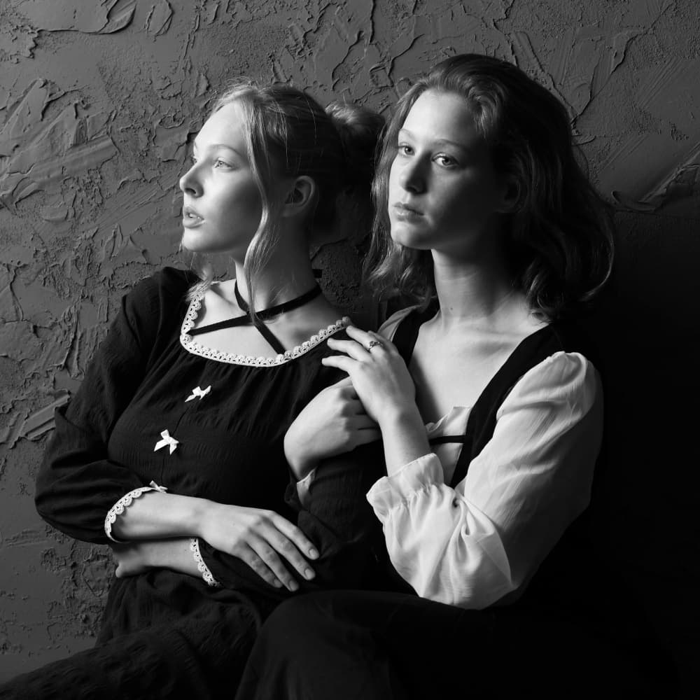 Pensive Women's Portrait by Yoram GIL — canvas wall art