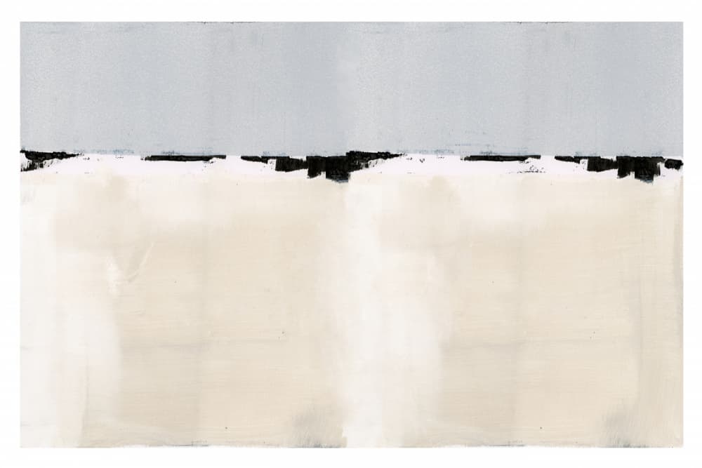 Serene Abstract Landscape by cartissi — canvas wall art
