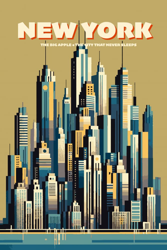 New York Skyline by Andreas Magnusson — canvas wall art